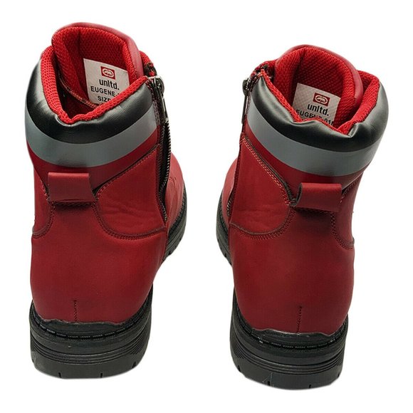 NWT ECKO UNLTD AUTHENTIC MEN'S RED CASUAL HIKING BOOTS SHOES SIZE 9.5 - Picture 2 of 6